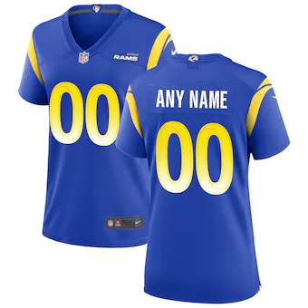 womens nike los angeles rams royal custom game jersey_pi389